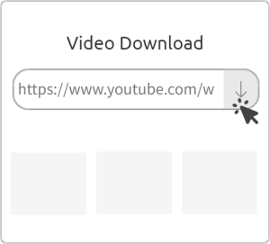 2. Paste the URL in the box above and click the “download” button.